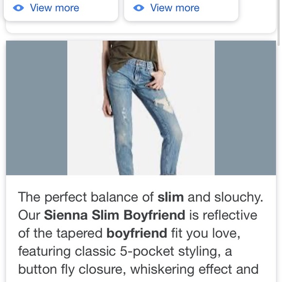 ☀️LUCKY BRAND SIENNA SLIM BOYFRIEND white ☀️ - Picture 8 of 8